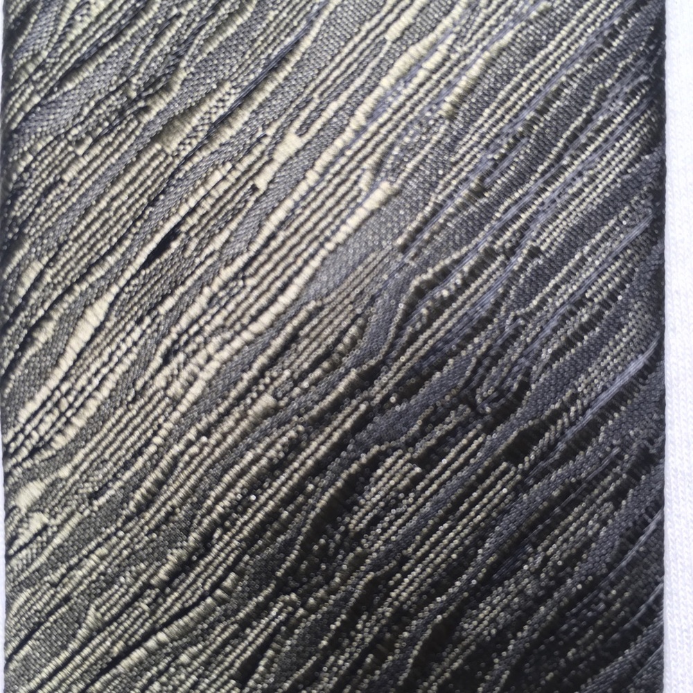 Brand Q Charcoal Abstract Super Skinny Tie